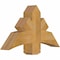 Ekena Millwork Alberta Rough Sawn Timber Gable Bracket, Western Red Cedar, 36"W x 21"H x 6"D x 6"F, 14/12 Pitch GBW036X21X0606ALB00RWR - alternate 2